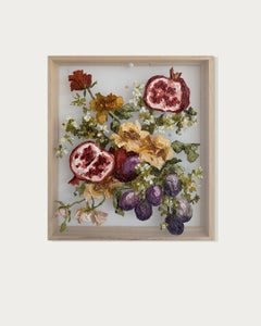 Those Autumn Feelings by Emma Nourse contemporary fruit flower still life