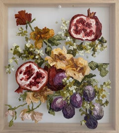 Those Autumn Feelings by Emma Nourse contemporary fruit flower still life