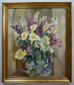"CALLA LILY" FLOWER BOUQUET STILL LIFE