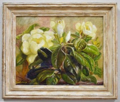 "MAGNOLIA" FLOWER BOUQUET STILL LIFE HOUSTON ARTIST 1930s