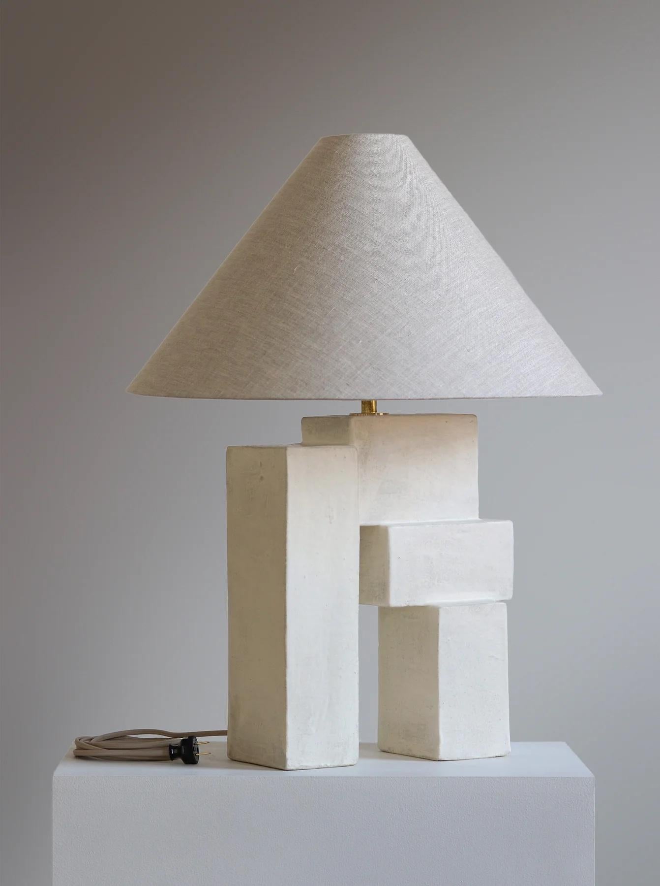 Inspired by Brutalism, the Brick Collection is comprised of stacked structural pieces that retain the softness of something of the natural world. Made by Danny Kaplan in New York, NY.

Overall: 30