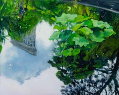 Madison Square Park, Flatiron Building piccolo paesaggio che si riflette nell'acqua