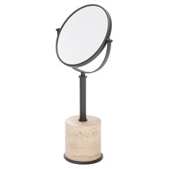 Emma Travertine Stand Mirror