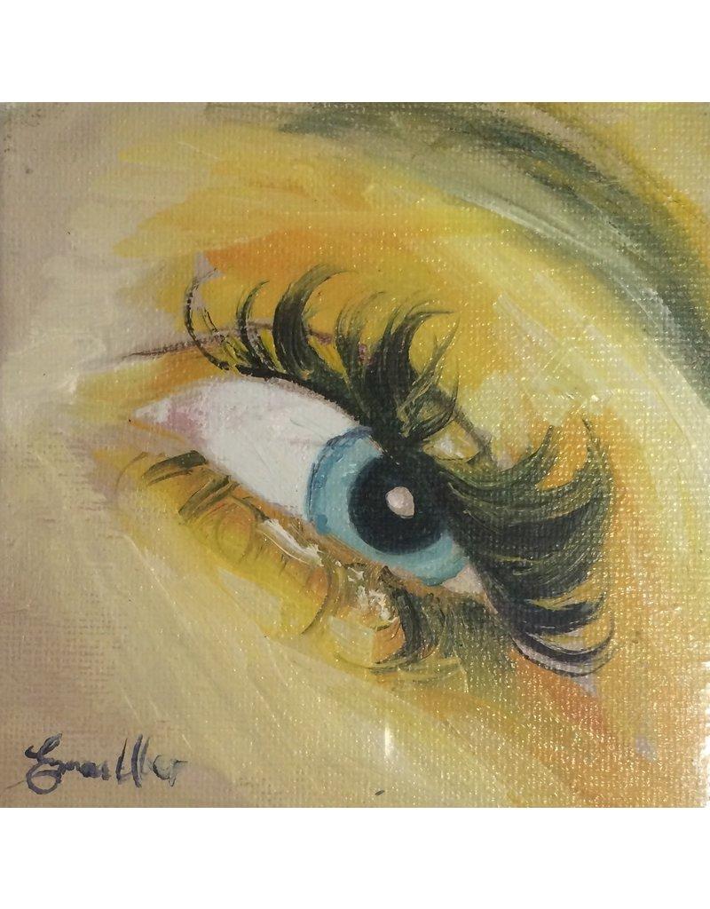 Emma Uber Figurative Painting - Lemon Eye (Original)