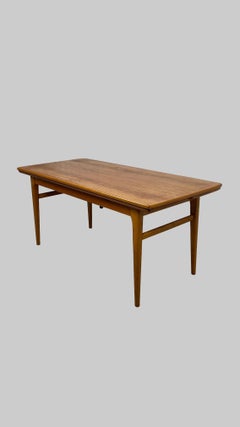 Mesa de comedor extensible de estilo «mid-century modern» sueco de Emmaboda Möbelfabrik, en teca