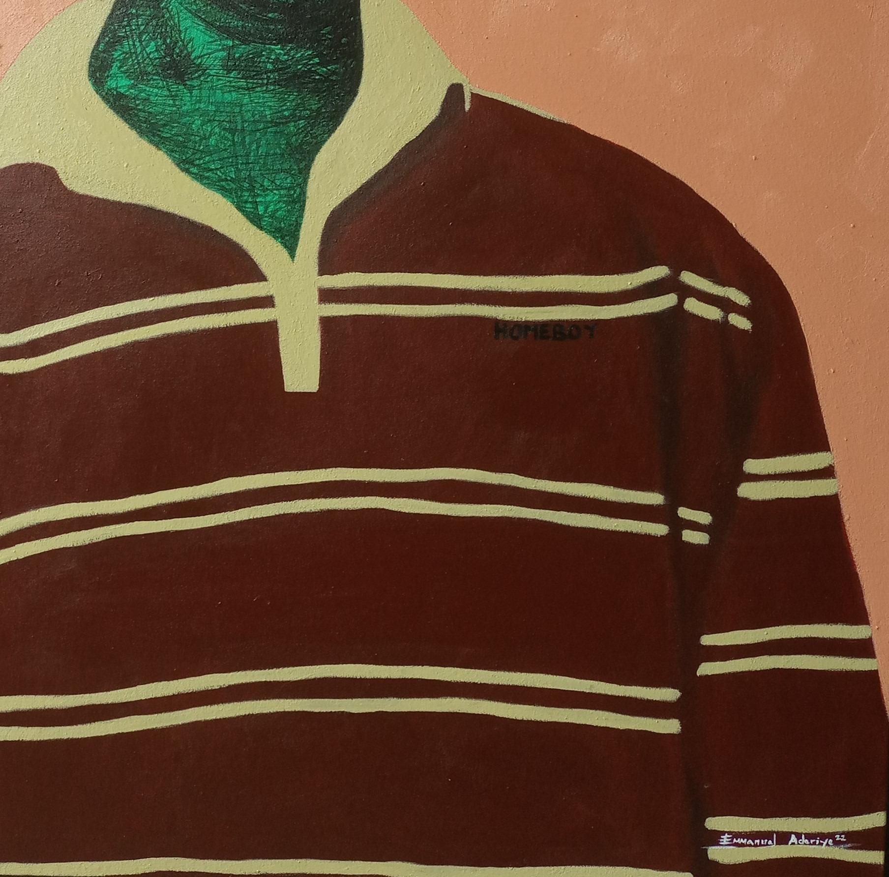 Homeboy 2 - Painting Contemporaneo di Emmanuel Aderiye