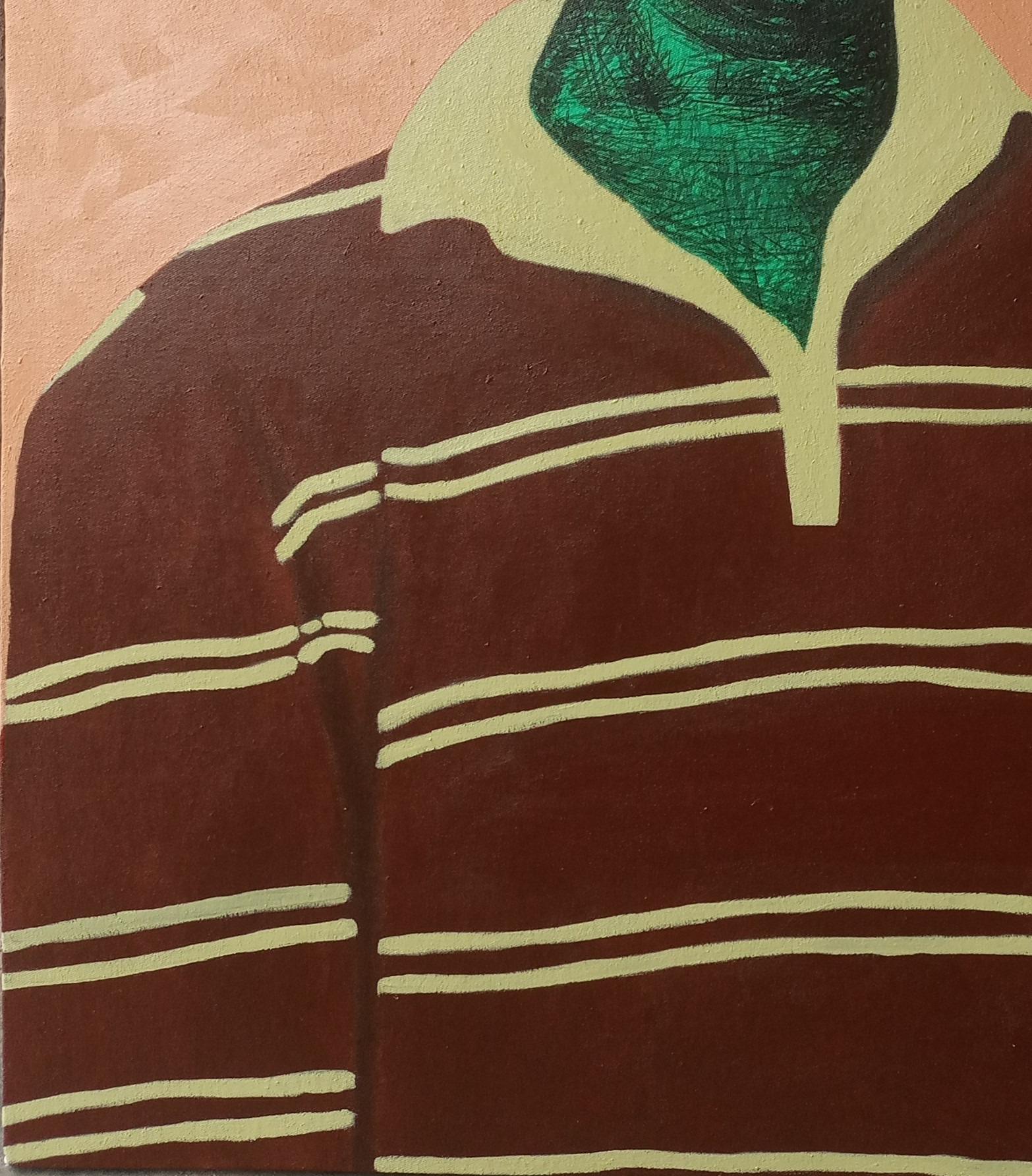 Homeboy 2 - Portrait Painting Marrone di Emmanuel Aderiye