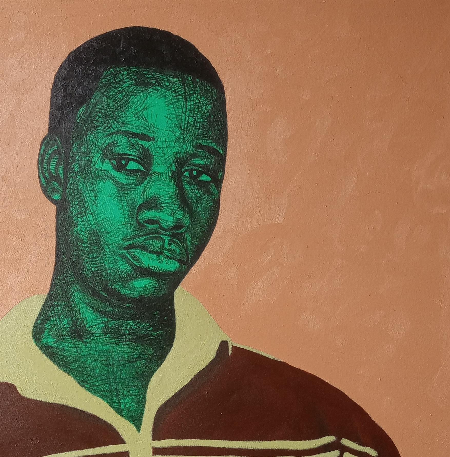 Pittura
Spedito in un tubo ben protetto dalla Nigeria
Quest'opera è unica, non è una stampa o un altro tipo di copia.
Accompagnato da un certificato di autenticità.