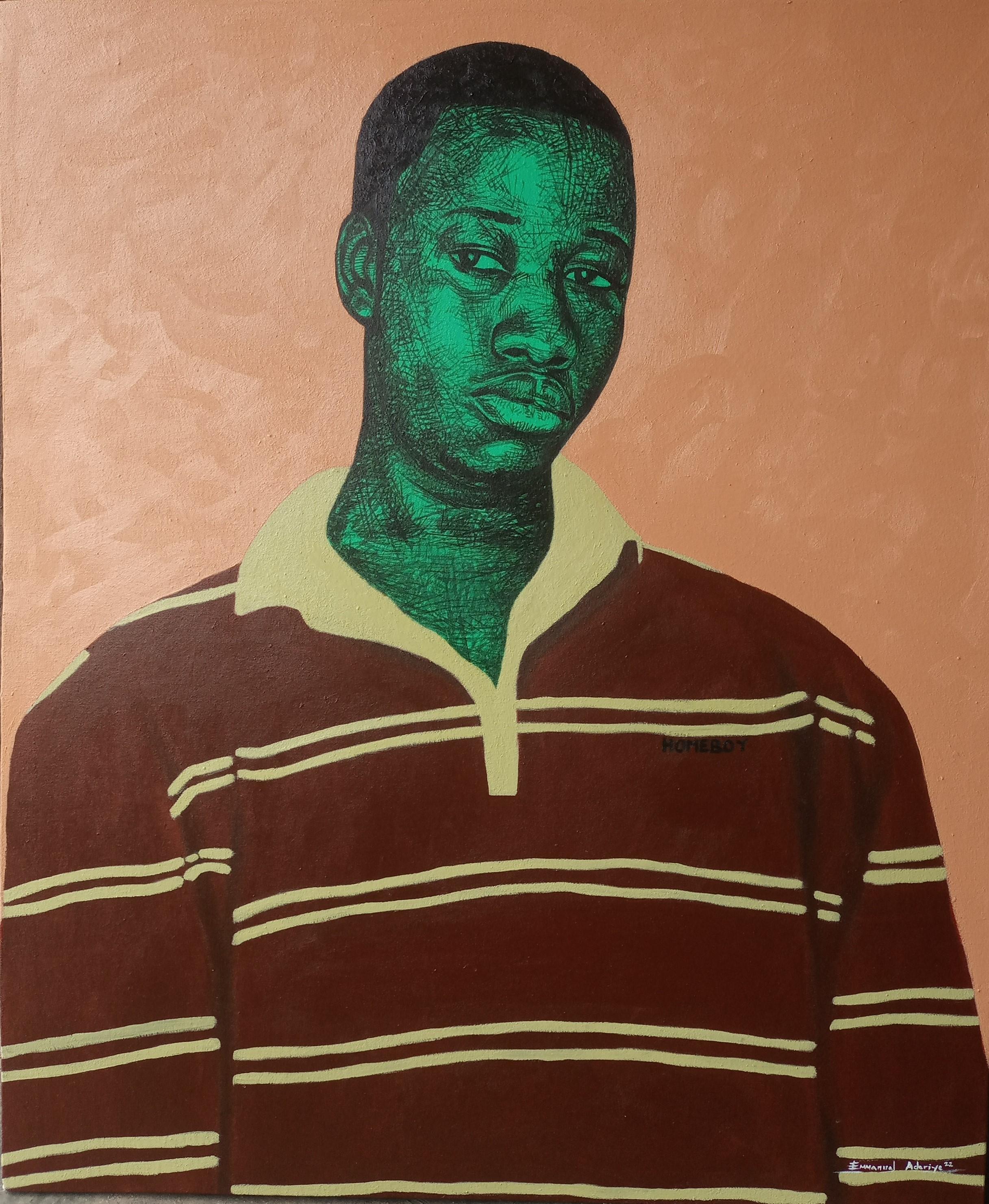 Portrait Painting di Emmanuel Aderiye - Homeboy 2