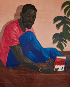 Si los sueños volaran -Siglo XXI, Contemporáneo, Figurativo, Retrato, Hombre, Libro