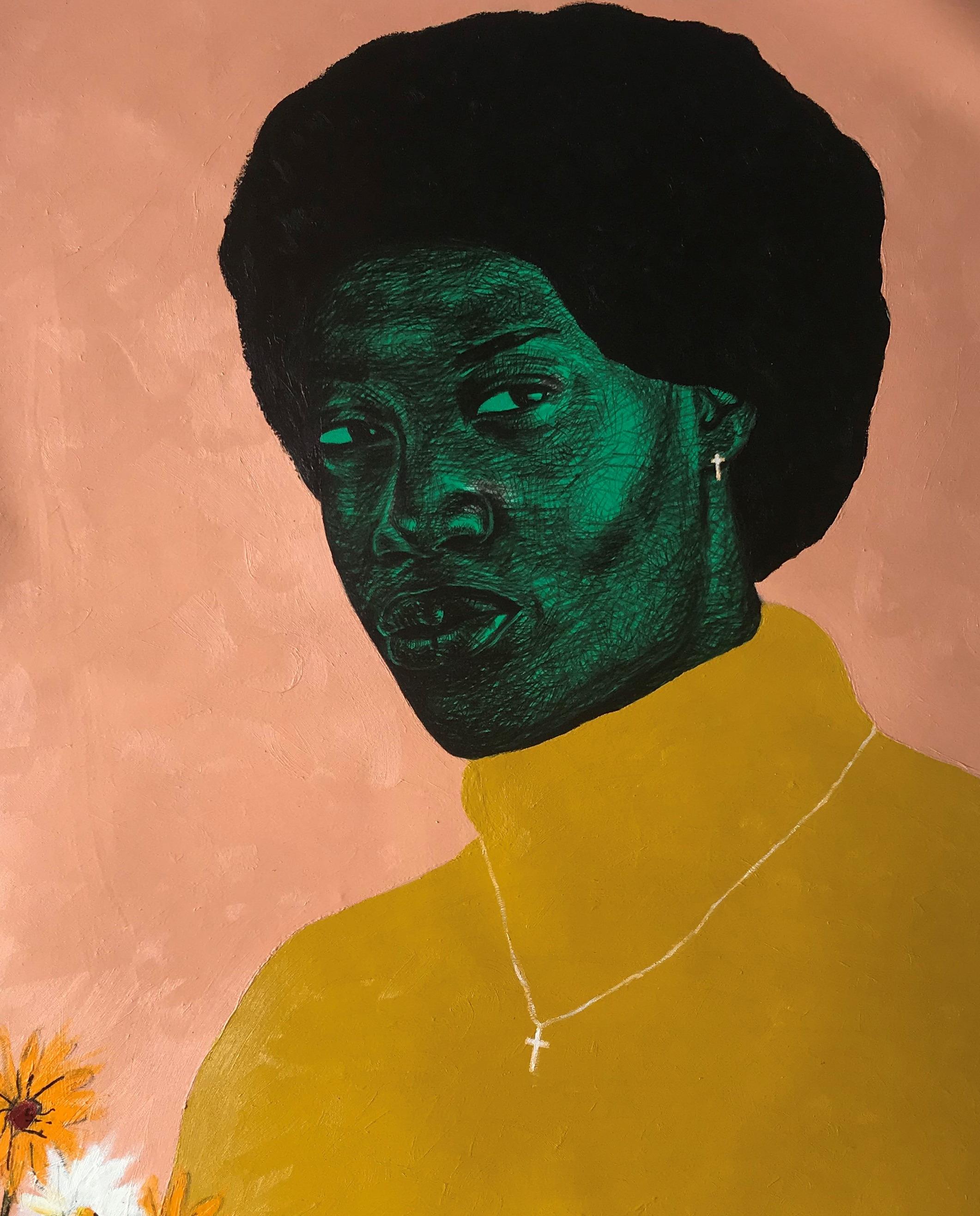 Wildflower 1 - Painting by Emmanuel Aderiye