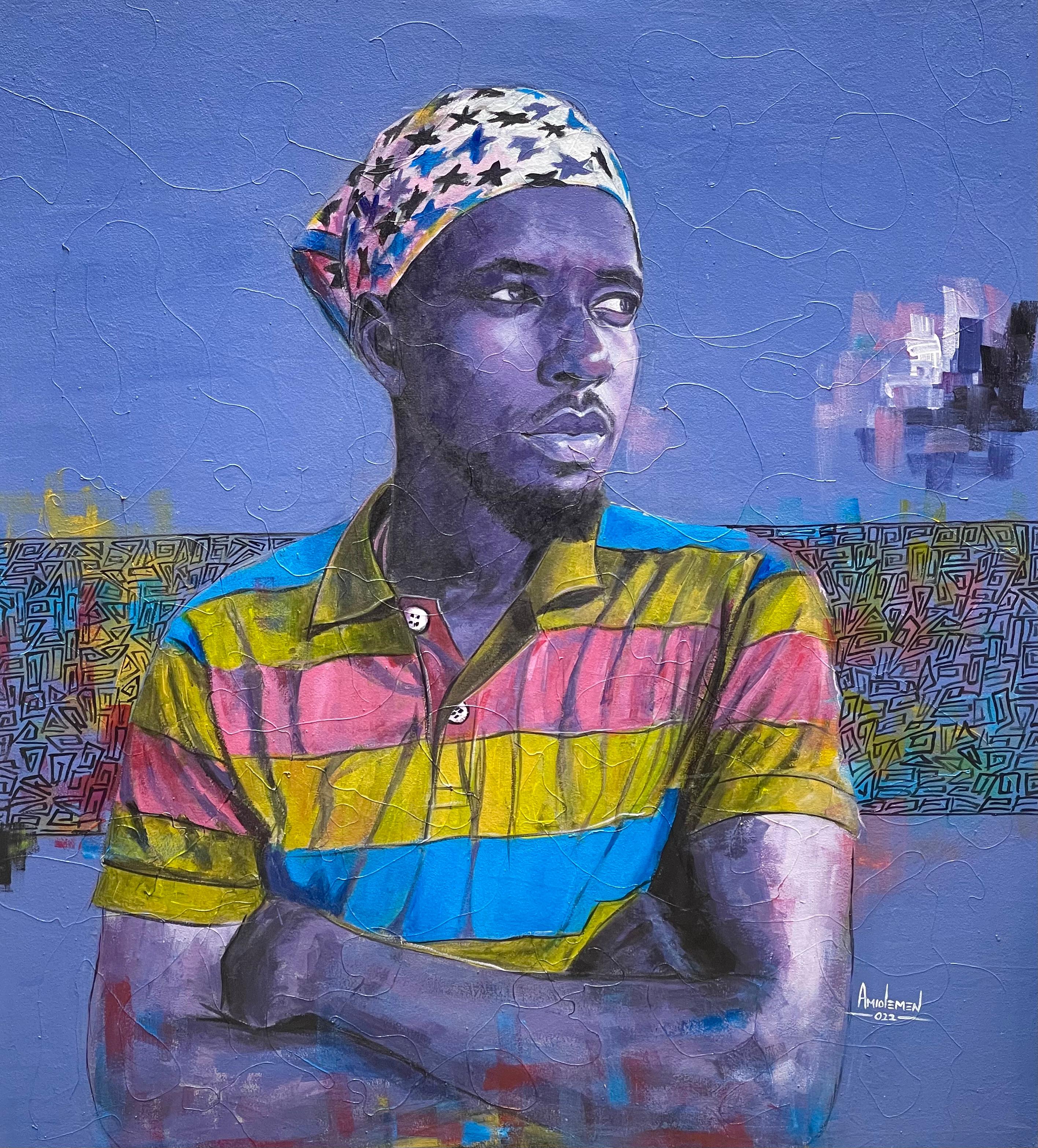 Emmanuel Amiolemen Figurative Painting - Endless Possibility