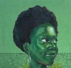 Hopeful Acrylic Painting on Canvas, Expressionist, Unframed Art