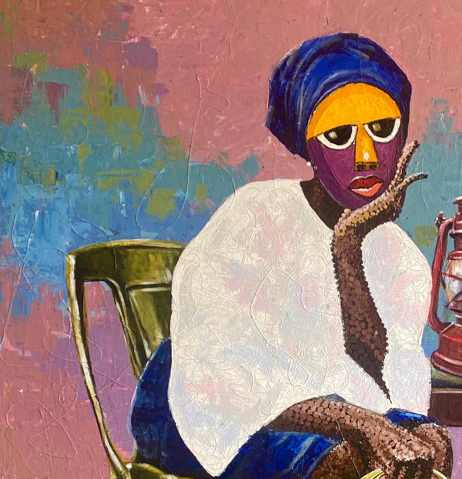 Omosewa - Painting di Emmanuel Amiolemen