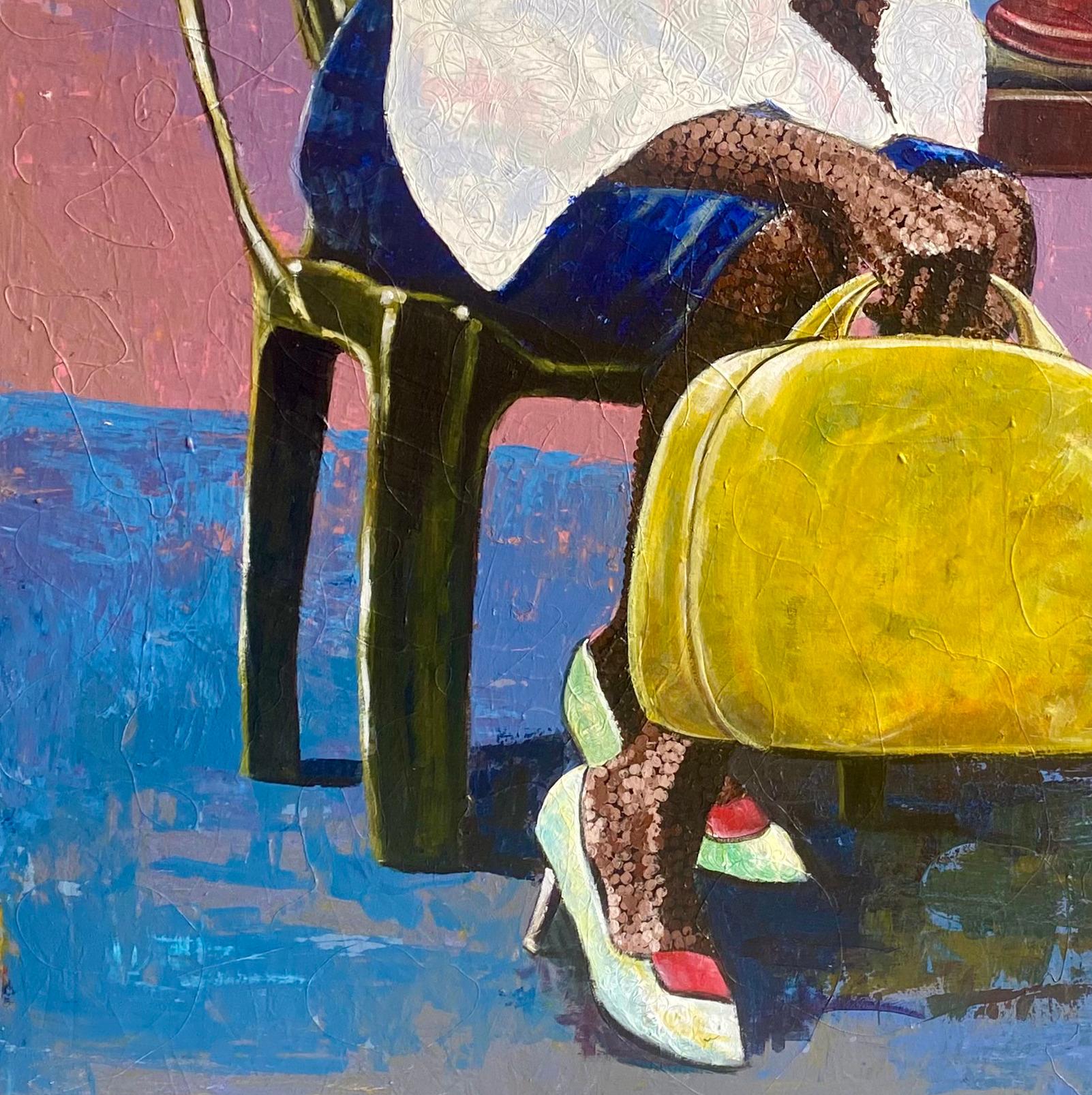 Omosewa - Figurative Painting Marrone di Emmanuel Amiolemen