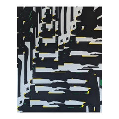 "Landing Sequence" Contemporary Geometric Hard-Edge Abstract Painting