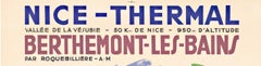 Original Nice-Themal Spa Berthemont - Les -Bains antikes französisches Vintage-Plakat