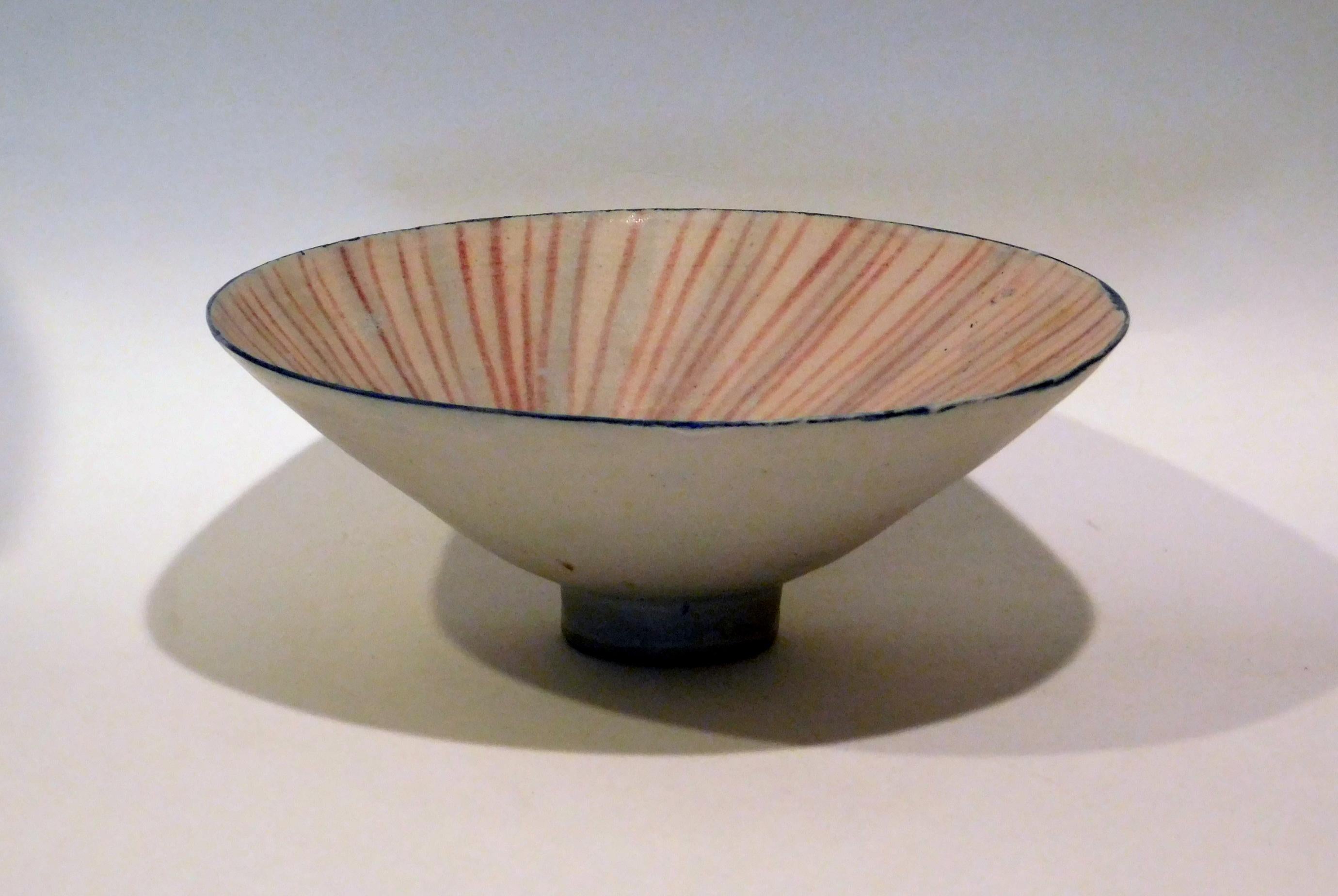 Ceramic  Emmanuel Cooper Important British Ceramist Flared Footed Studio Bowl For Sale