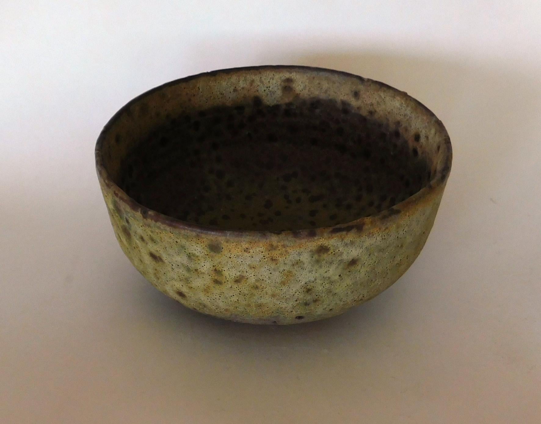 Emmanuel Cooper Important British Ceramist Lava Glaze Studio Bowl For Sale 2