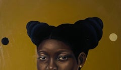 Black And Yellow - 21st Century, Contemporary, Figurative Portrait, Africa Women