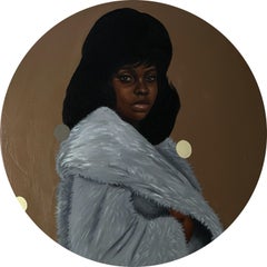 Glamour - 21st Century, Contemporary, Figurative, Portrait, Woman Hair, Modern