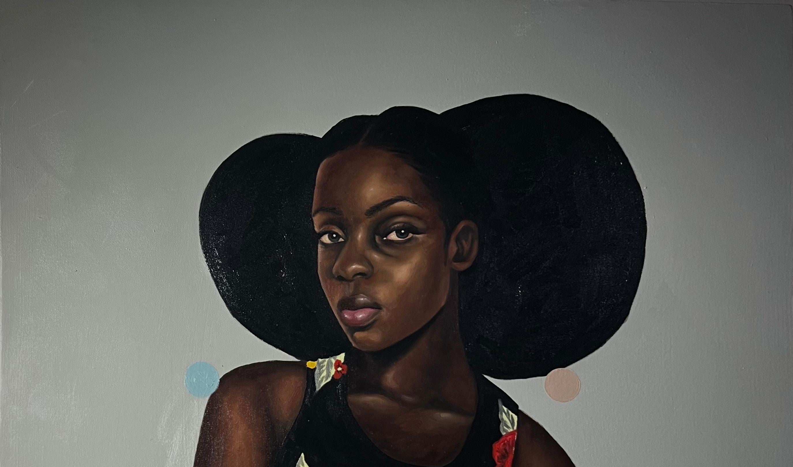 I+I - 21e siècle, AM Contemporary, Portrait figuratif, Afrique Femmes - Painting de Emmanuel Daniel