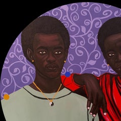 Soul Brother Acrylic Painting on Canvas, Contemporary, 21st Century