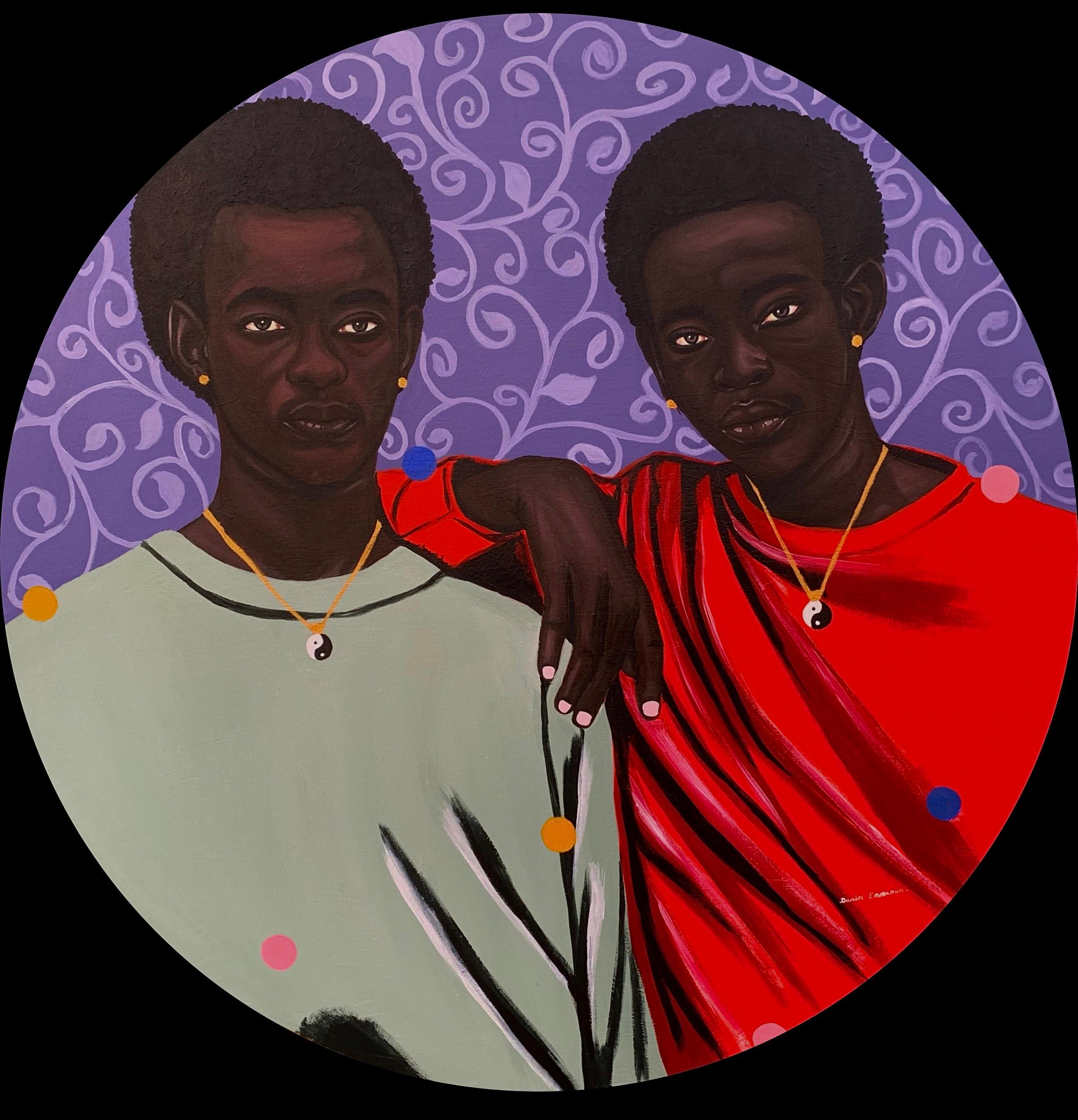 Emmanuel Daniel Figurative Painting - Soul Brothers