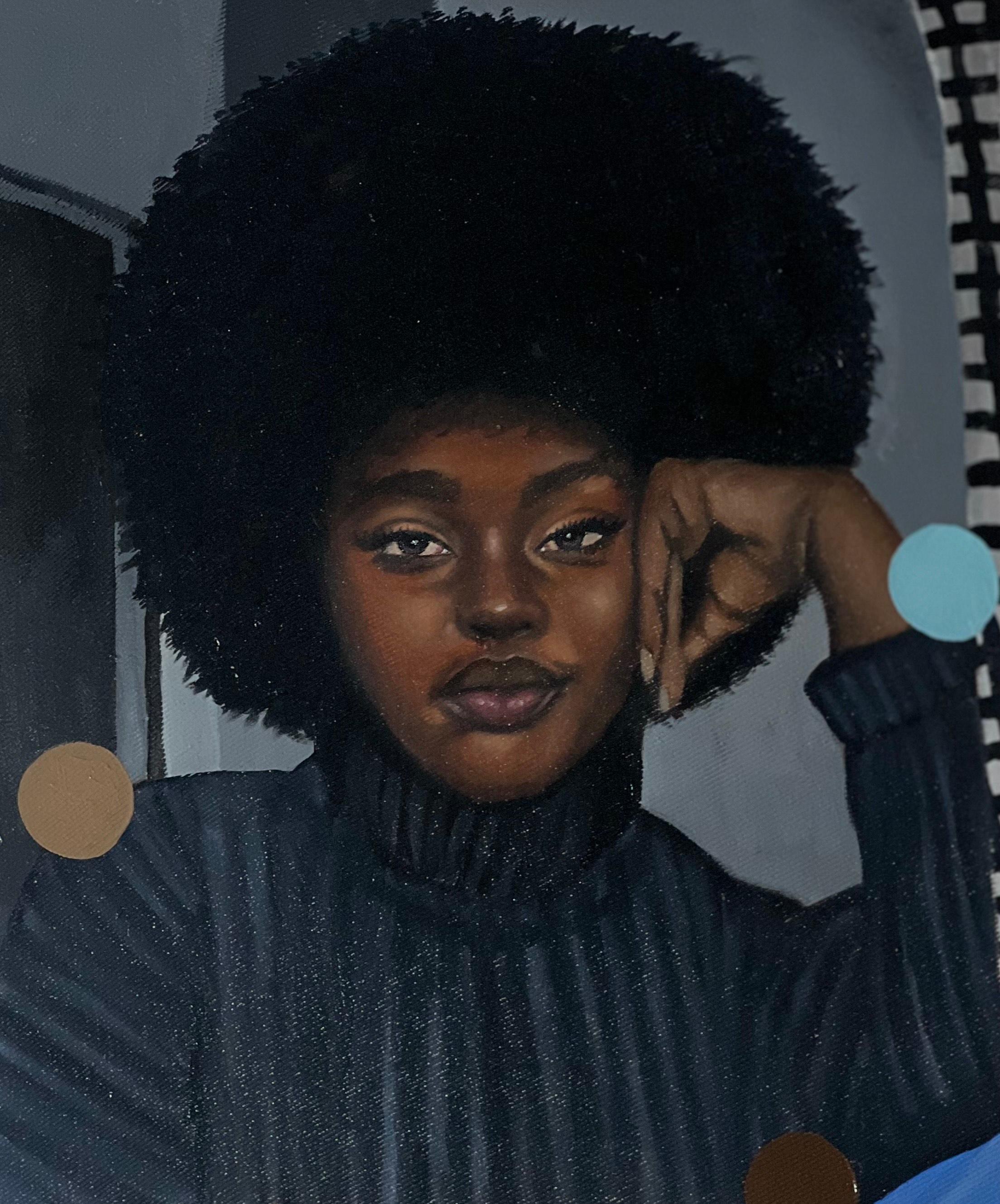 Stare 1 - 21st Century, Contemporary, Figurative Portrait, Africa Women