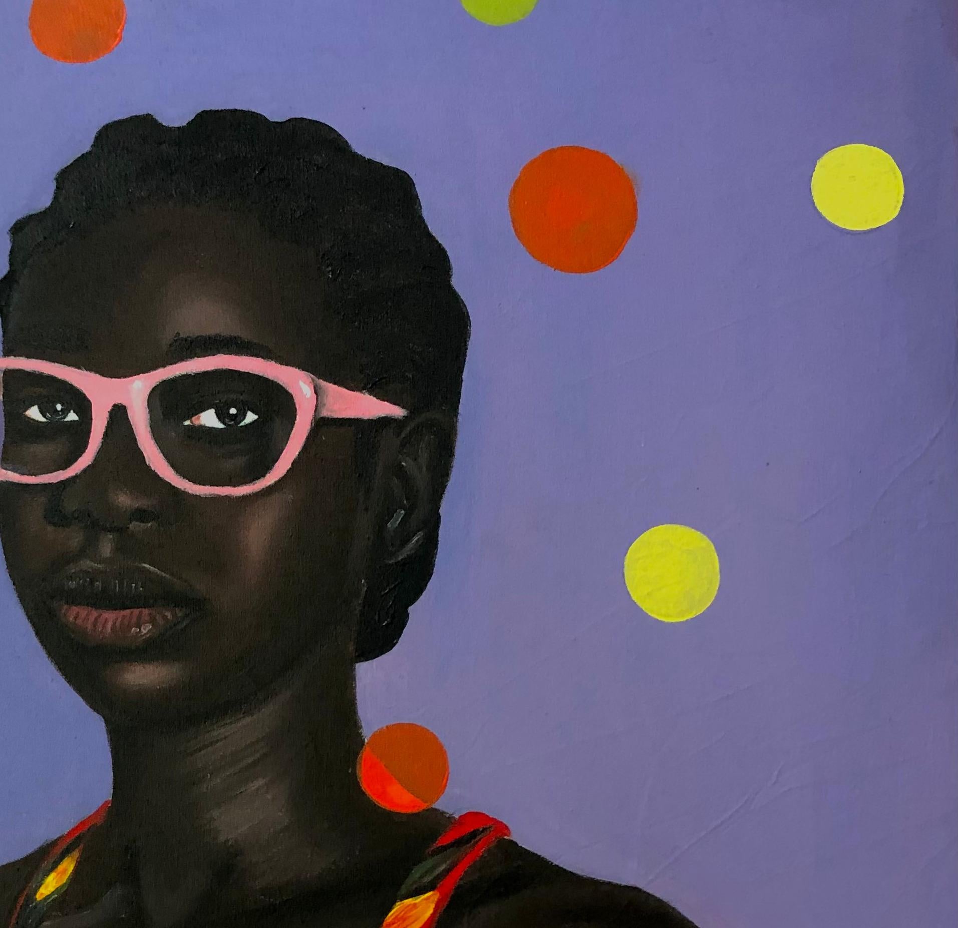 The Beholder 1 - Contemporary Painting by Emmanuel Daniel