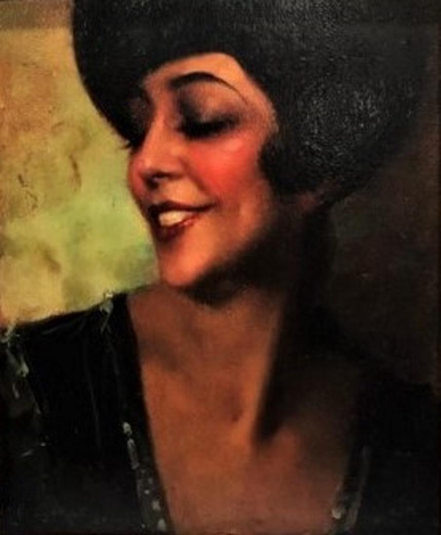 DIMENSIONS:
Height: 16.25 inches 
Width: 13.5 inches 
Depth: 2.25 inches
Frame width: 2.5 inches

ABOUT MODEL
Encarnación López Júlvez, known as La Argentinita (Buenos Aires, March 3, 1898 – New York, September 24, 1945) was a