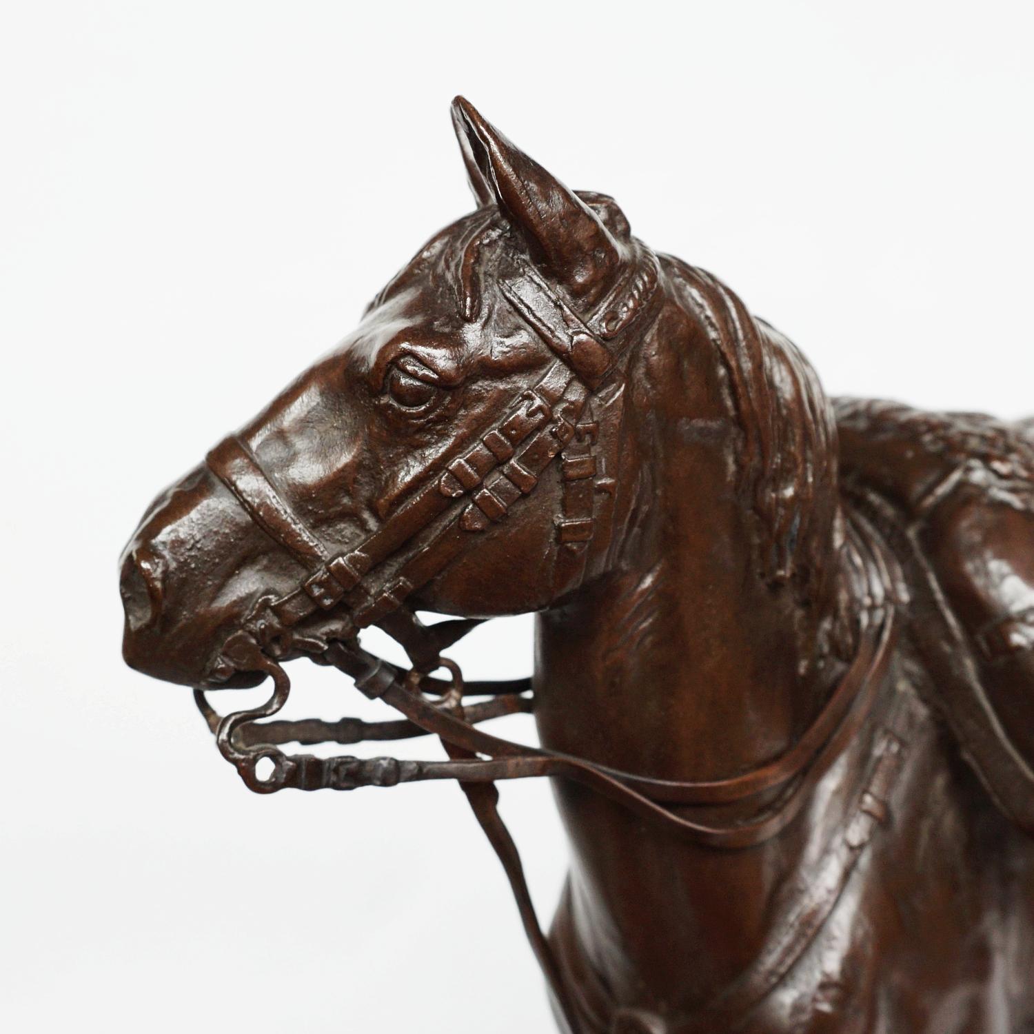 Emmanuel Fremiet 'War Horse' Bronze Sculpture, French, Circa 1860 6
