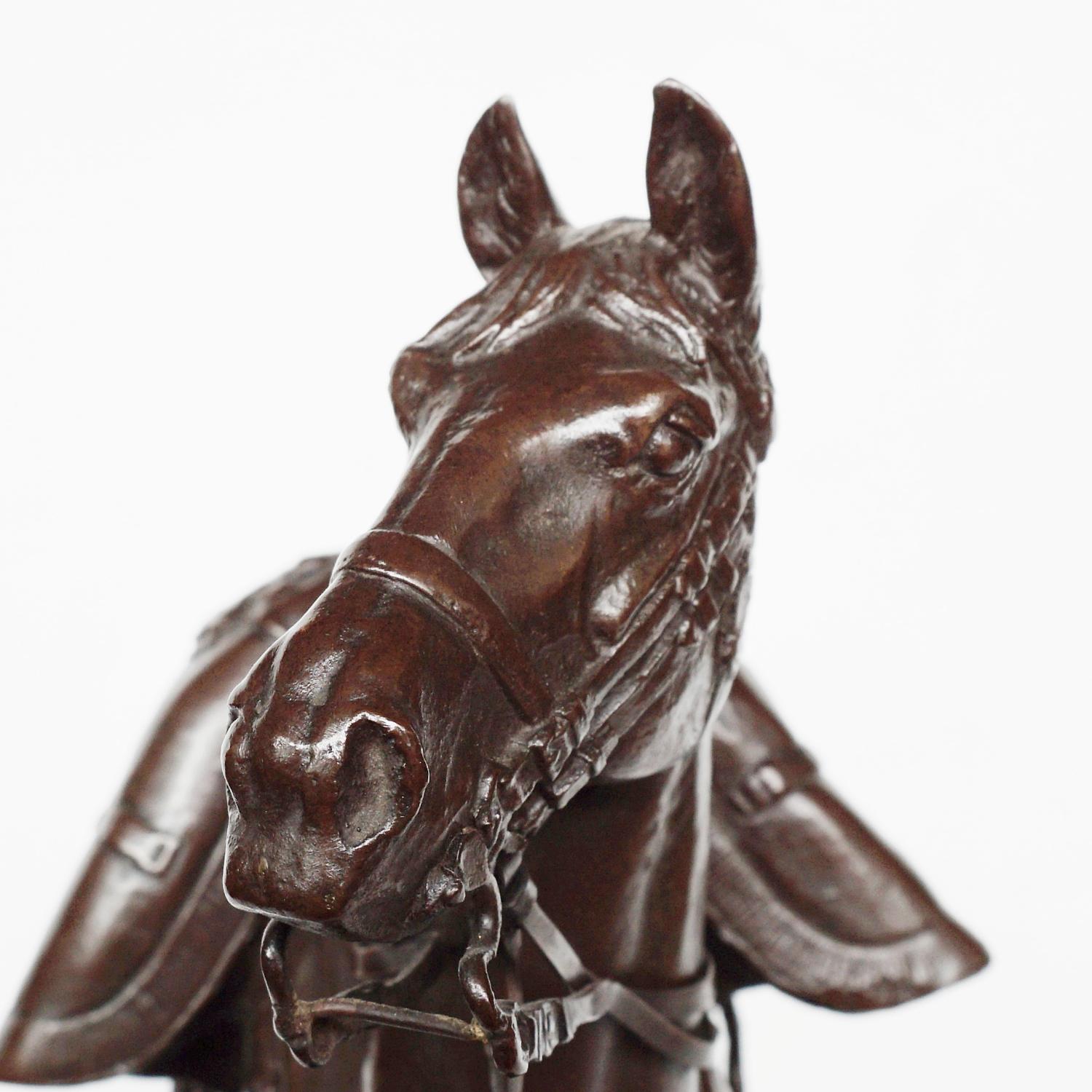 Emmanuel Fremiet 'War Horse' Bronze Sculpture, French, Circa 1860 8