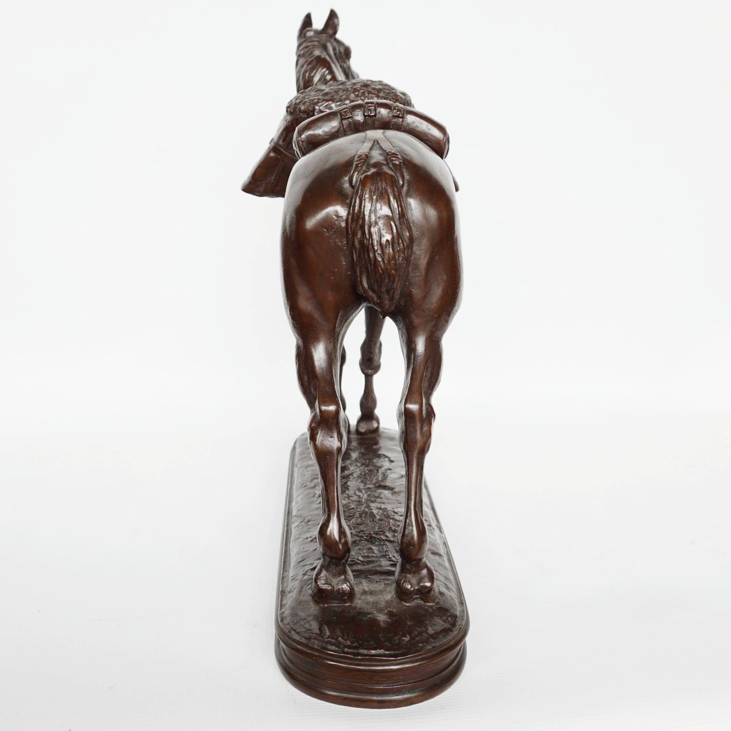 Emmanuel Fremiet 'War Horse' Bronze Sculpture, French, Circa 1860 1
