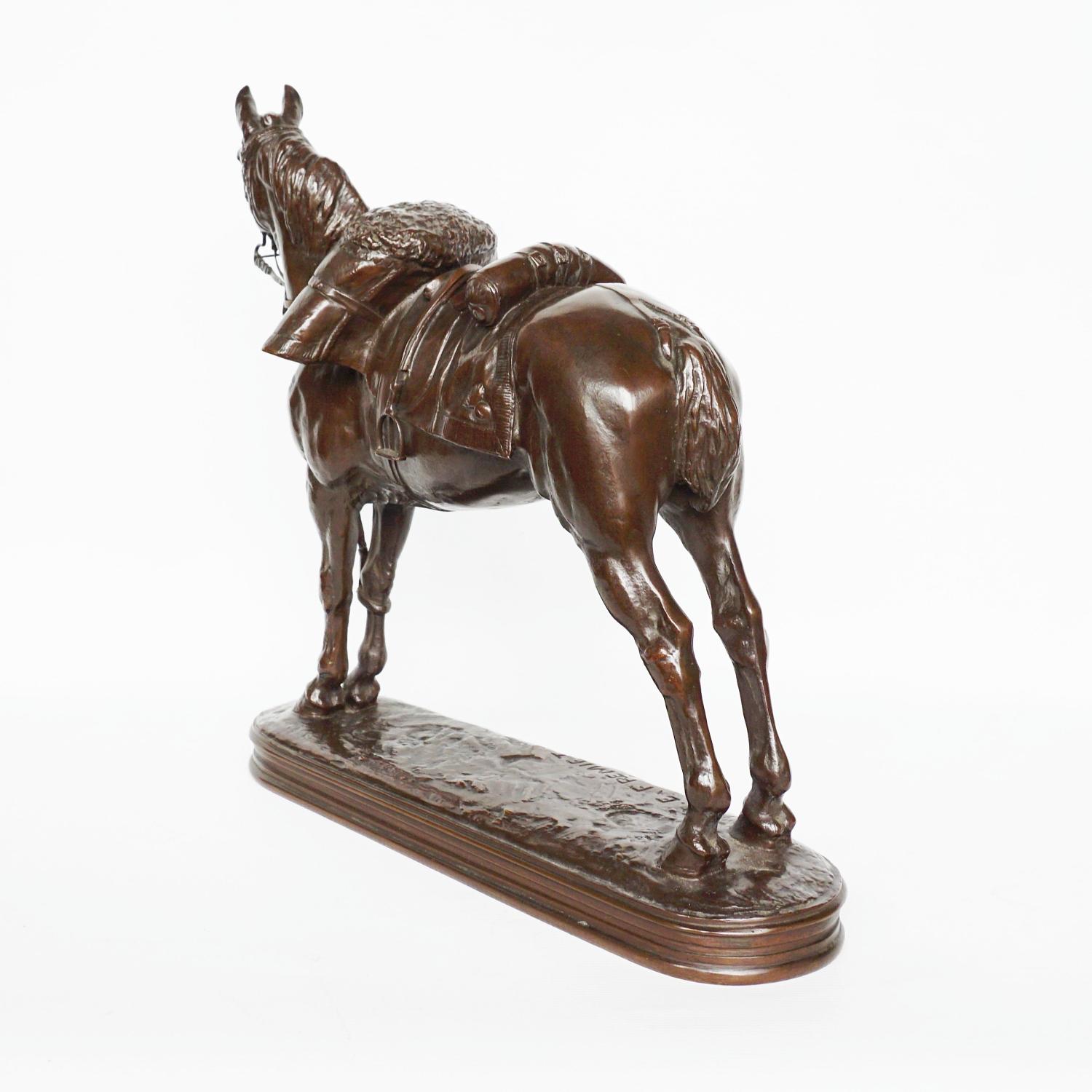 Emmanuel Fremiet 'War Horse' Bronze Sculpture, French, Circa 1860 2