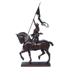 Emmanuel Fremiet Jeanne D'Arc 19ème siècle Sculpture en bronze:: Français:: vers 1880