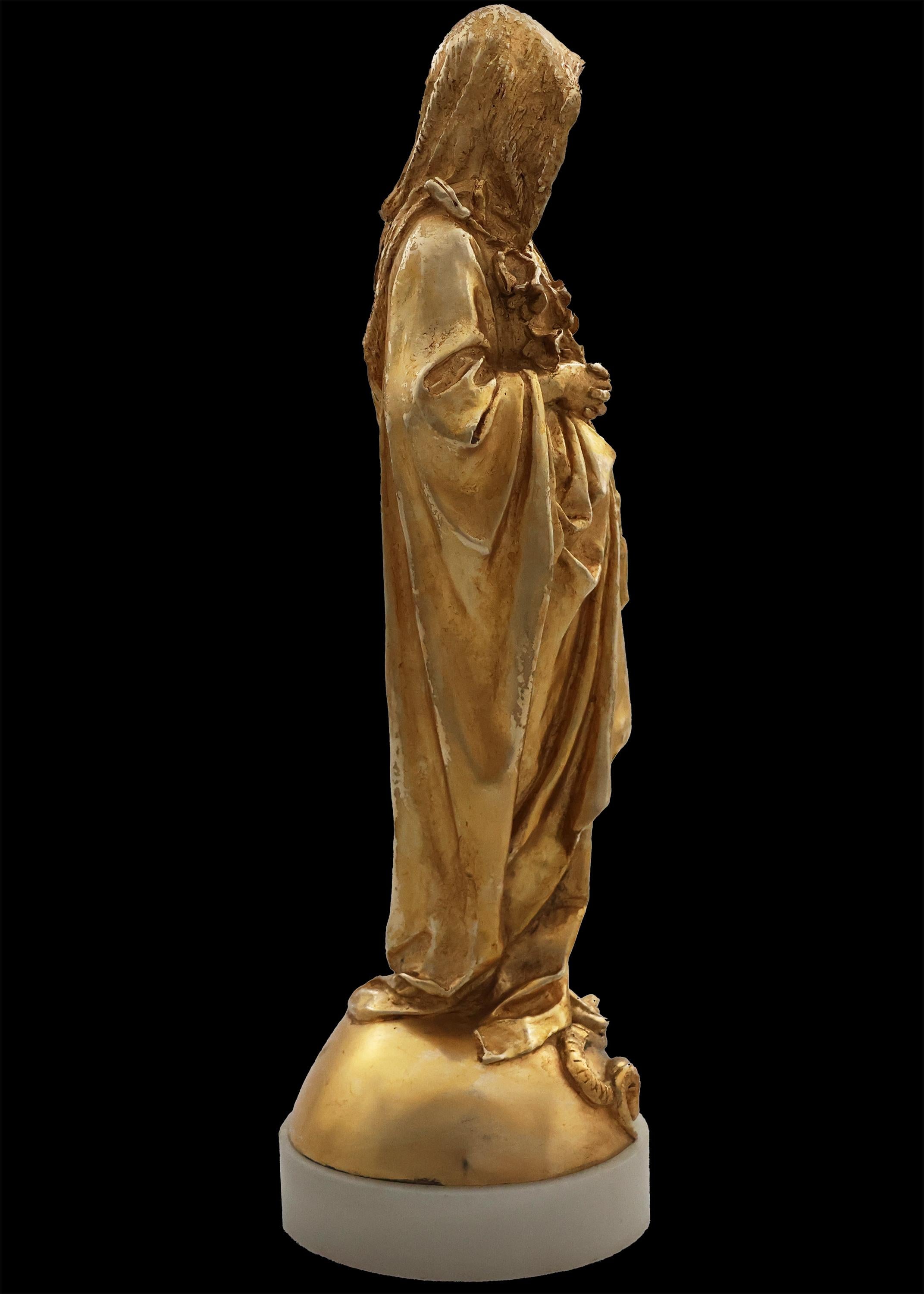 Emmanuel Fremiet; París, 1824 - París, 1910; Virgen del Lirio; bronce dorado Napoleón III