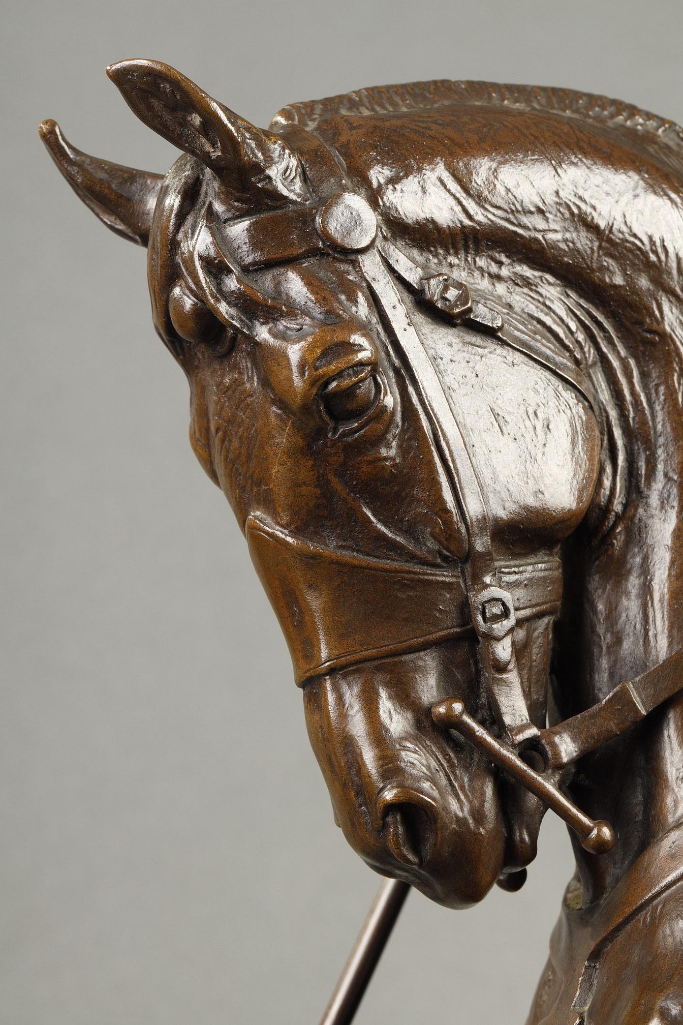 Equestrian Joan of Arc - French School Sculpture by Emmanuel Fremiet