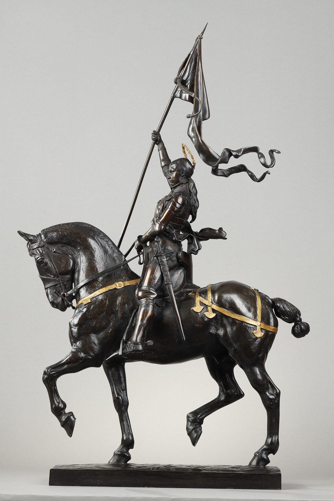 Figurative Sculpture di Emmanuel Fremiet - Giovanna d'Arco equestre