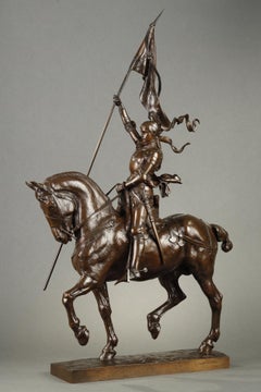 Antique Equestrian Joan of Arc