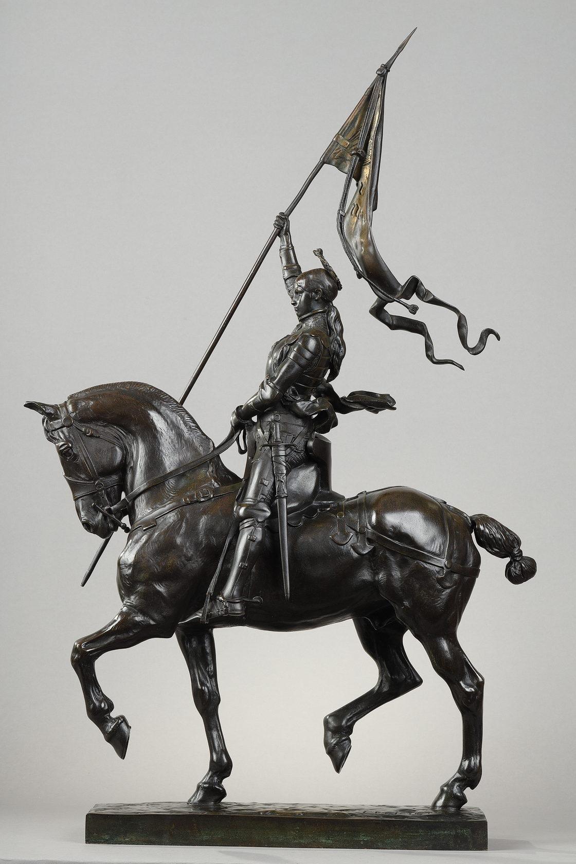 Emmanuel Fremiet Figurative Sculpture - Equestrian Joan of Arc