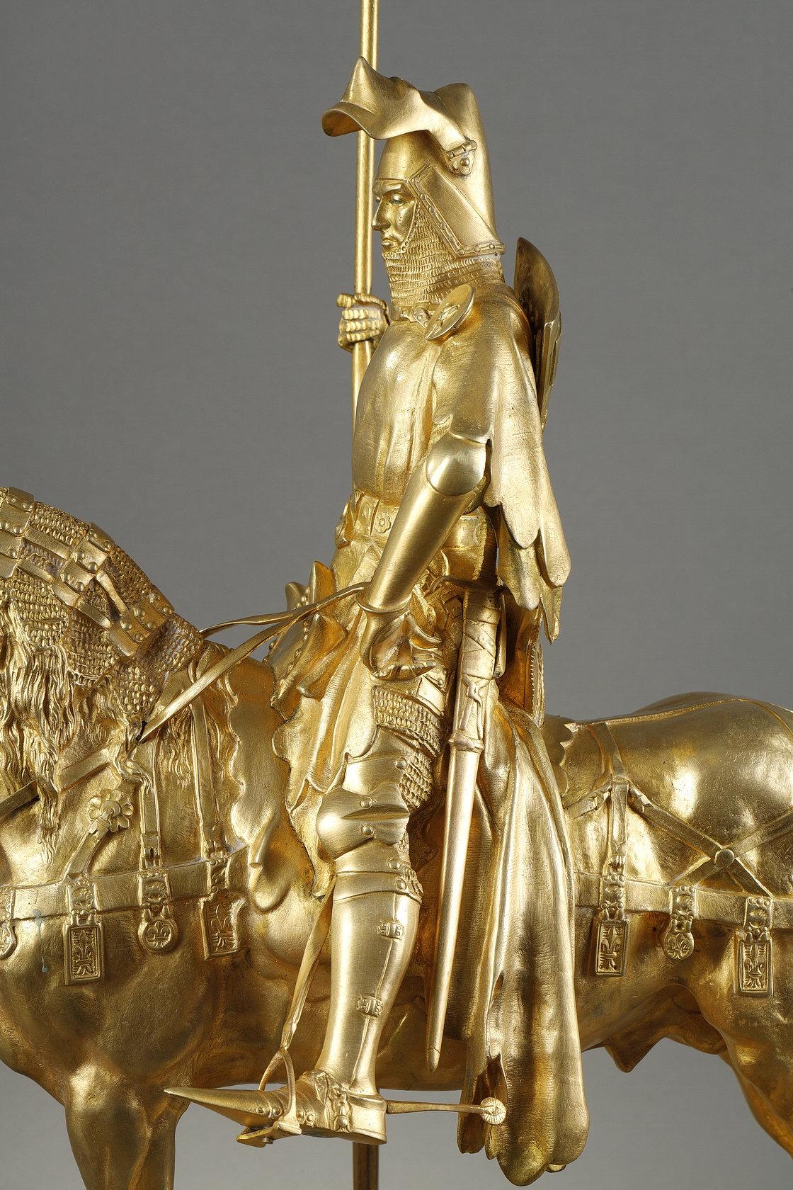 Luis de Orleans - Sculpture Escuela francesa de Emmanuel Fremiet