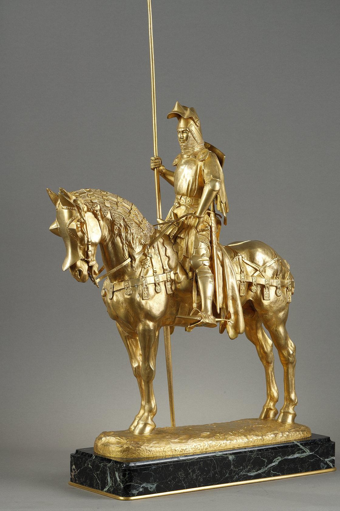 Figurative Sculpture de Emmanuel Fremiet - Luis de Orleans