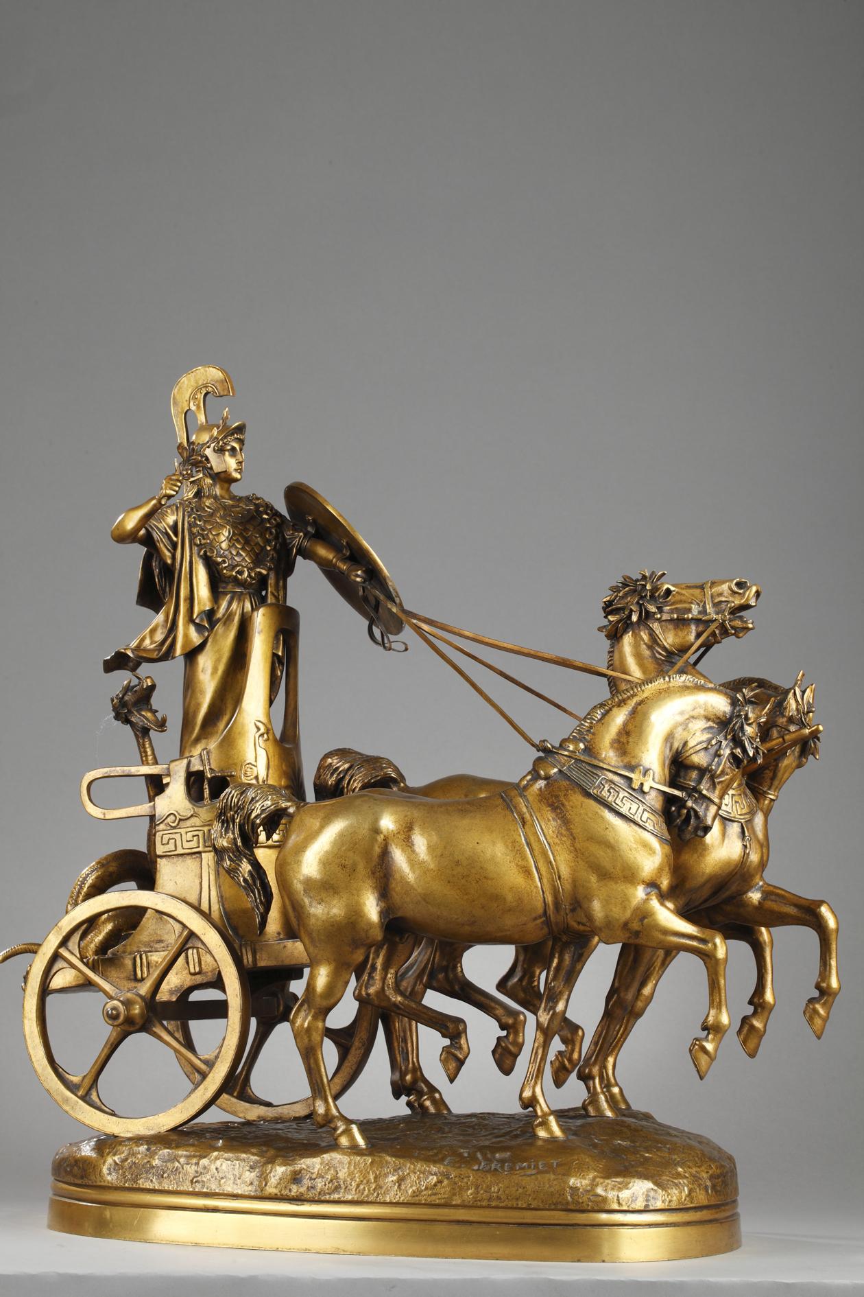 Minerva driving her chariot For Sale 4