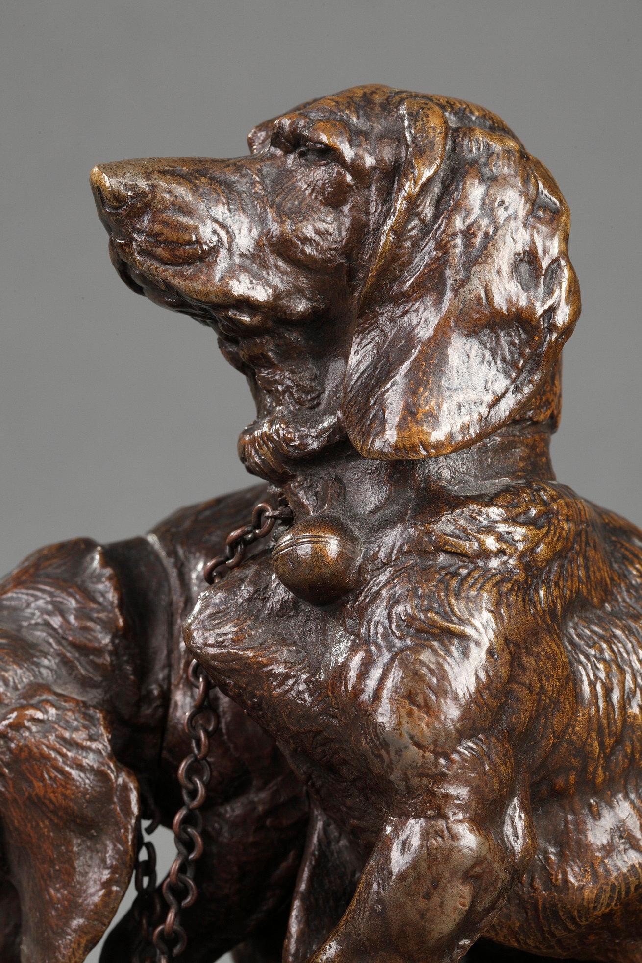 Ravageot et Ravageode - École française Sculpture par Emmanuel Fremiet