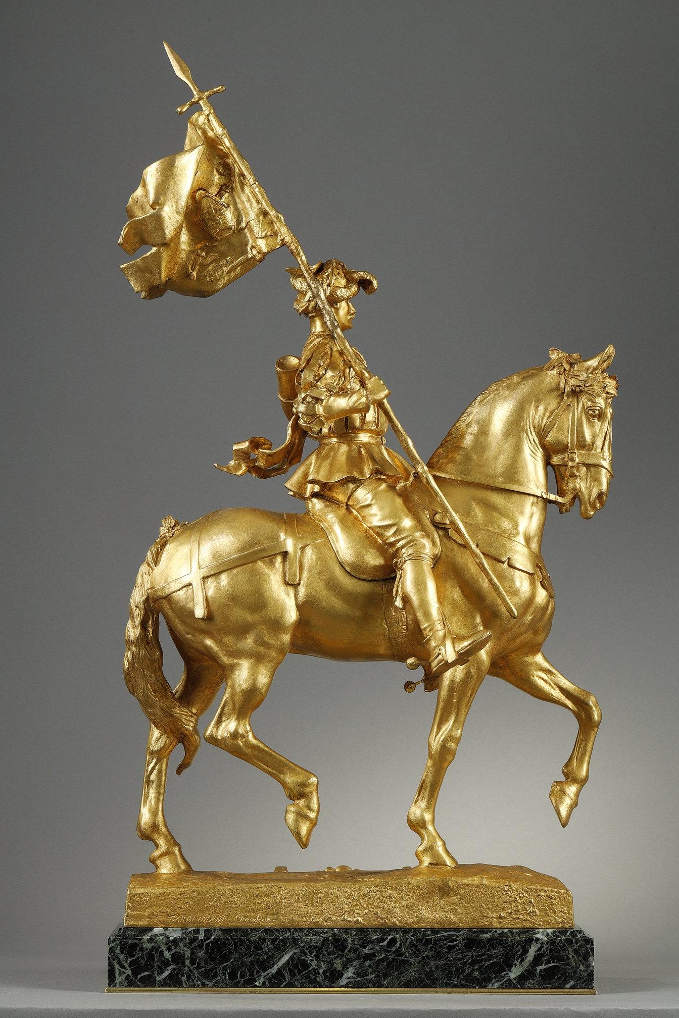 Tag des Heiligen Hubertus, 1520 – Sculpture von Emmanuel Fremiet