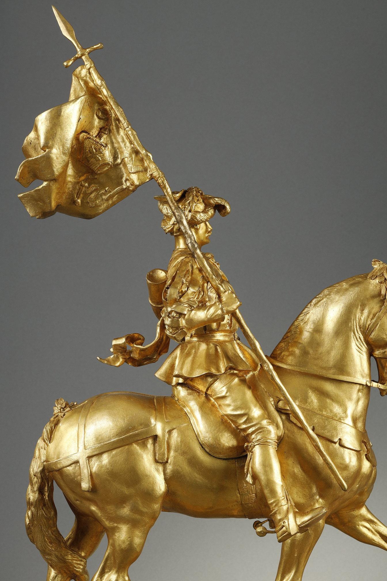 Tag des Heiligen Hubertus, 1520 (Französische Schule), Sculpture, von Emmanuel Fremiet