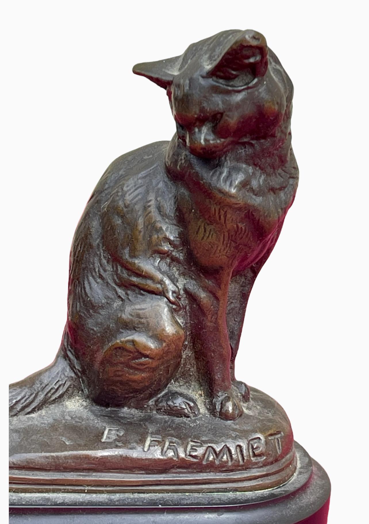 Small bronze signed 