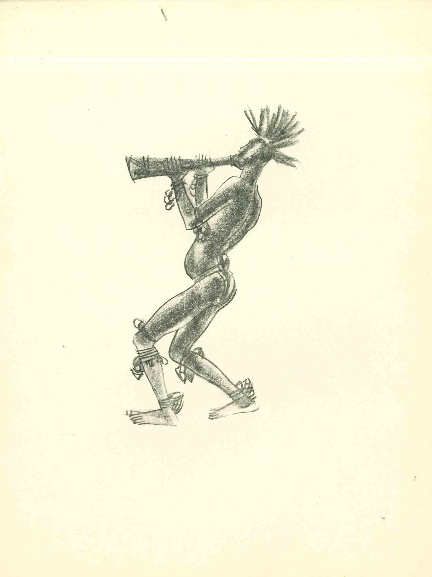 Il musicista è una litografia originale realizzata nei primi anni '30 da Emmanuel Gondouin, (Versailles, 1883 - Parigi, 1934). 
 
L'opera d'arte è rappresentata con tratti decisi e fa parte di una serie intitolata "Africa". 
 
 
Emmanuel Gondouin è