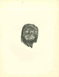 Tribal Portrait - Original Lithograph by Emmanuel Gondouin - 1930s